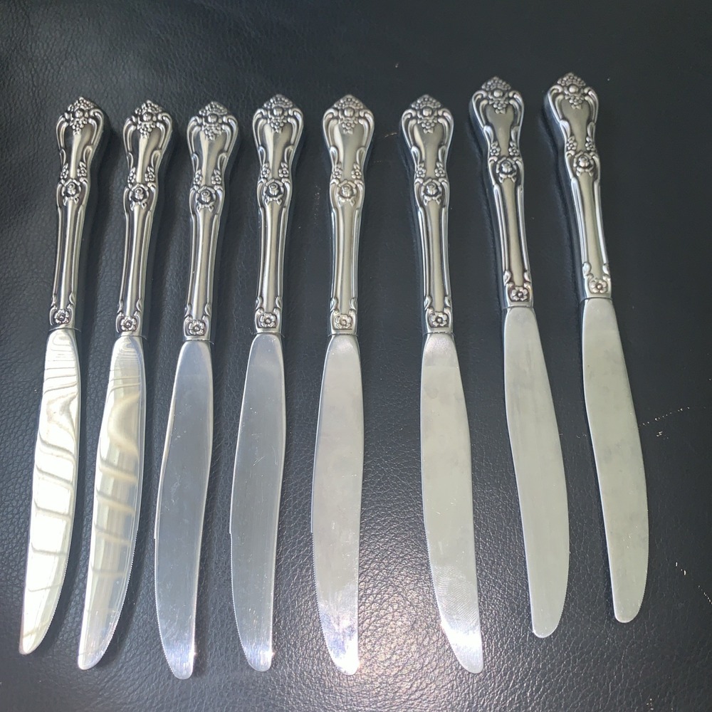 8 Oneida WM A Rogers PRESIDENT Premier Stainless Knives 9 inch Silver